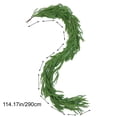 thumbnail image 3 of RBCKVXZ 9.5Ft Christmas Norfolk Pine Garland Real Touch Pine Artificial Garlands Faux Greenery Garland Winter Christmas Garland for Table Mantle Fireplace Indoor Outdoor Xmas Decorations, 3 of 9
