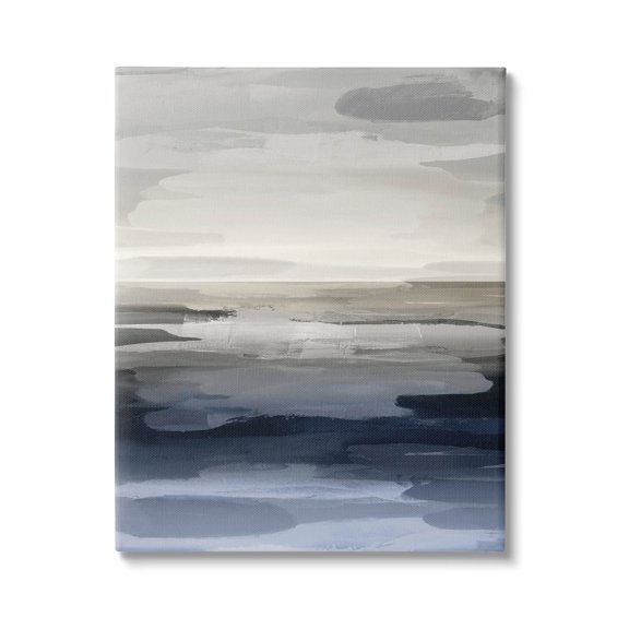 Stupell Industries Abstract Landscape Water Scenery Graphic Art Gallery Wrapped Canvas Print Wall Art, Design by Jackie Hanson