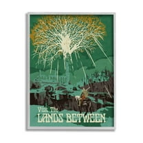 Stupell Industries Visit The Lands Between Scenery Graphic Art Gray Framed Art Print Wall Art, Design by Matheus Lopes Castro