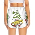 thumbnail image 2 of Lsque Christmas Gnomes Printed Women's Running Shorts with Liner Pockets,Elastic Quick Dry Workout Athletic Gym Yoga Shorts,Womens High Waist Shorts-Medium, 2 of 9