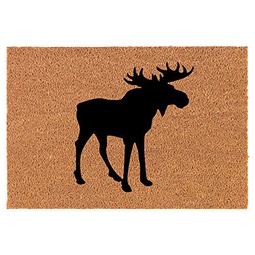 Coir Doormat Front Door Mat New Home Closing Housewarming Gift Moose (30