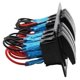 thumbnail image 3 of 12V 6-gang rocker switch panel LED voltmeter switch panel circuit breaker compatible with RV, car, boat, 3 of 5