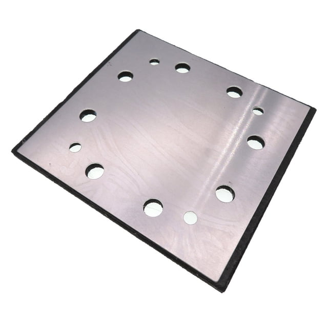 WRITWAA Trasera Para Lijadora En Aluminio Resistente Con Pad Negro De Repuesto Práctico