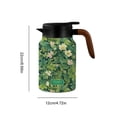 thumbnail image 4 of Vintage Floral Insulated Teapot with Infuser, 1500ml Stainless Steel Thermal Carafe, Colorful St Floral Design, 4 of 10