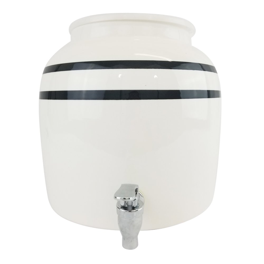 Premium Porcelain Water Crock Dispenser Elegant Countertop Dispenser