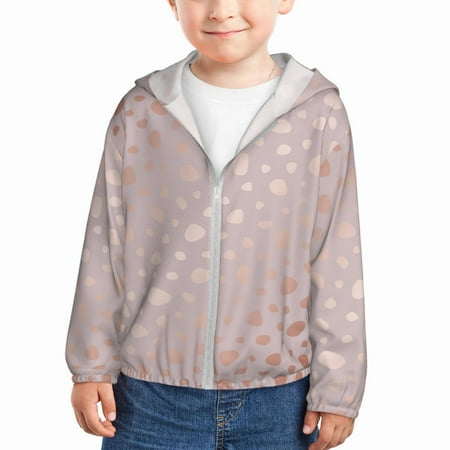 

Lukts Rose Gold Abstract Spots 1 Print Children s Long-Sleeved Sun Protection Clothing Hooded Sweatshirts for Boys and Girls Outdoor Sports-18 Months