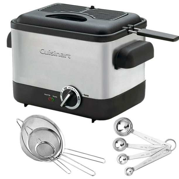 Cuisinart CDF100 Compact Deep Fryer with Bundle Includes, Cuisinart