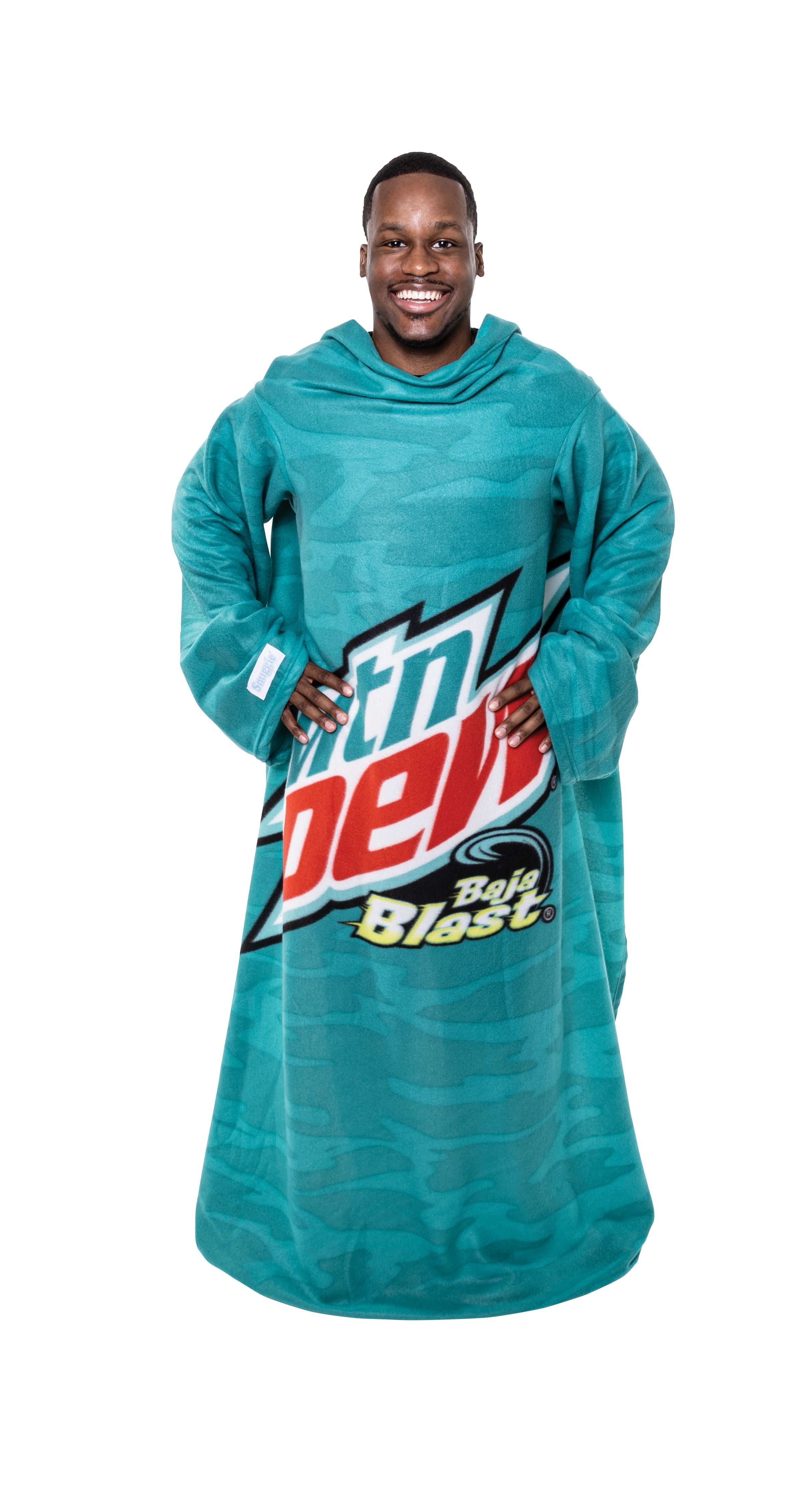 Snuggie The Original Wearable Blanket with Sleeves, Super Soft Throw Fleece, Mountain Dew Baja Blast