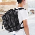 thumbnail image 2 of Deportes tácticos militares al aire libre Mochila ligera Escalada Senderismo Trekking (Python Black), 2 of 8