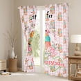 thumbnail image 3 of Castle Fairy Flowers Capybara Curtains Pack of 2 (42x84 Each),Animal Curtains Blackout, 3 of 6