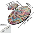 thumbnail image 6 of VHD Colorful 2 Pieces Non-Slip Bathroom Rug Set – Machine-Washable Bath Mats, Digital, Water Repellent, Bath Rugs for Bathroom Floor and Under The Sink 20''x 24'' & 24''x 40'' / 60x100 cm & 60x50 cm, 6 of 6