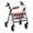 Snowflakes, variant on HELLHERO Christmas Snowman Back Rest Covers Breathable Walker Seat Covers & Fits Rollators for Unisex Indoor Outdoor for Elderly