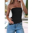thumbnail image 4 of Womens Tube Top 2025 Summer Strapless Tops Black XL, 4 of 7