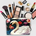 thumbnail image 3 of SwanPVC Cosmetic Bag with Zipper Organizer, Makeup Case, Men's Small Toiletry BagBest Makeup Bags for Travel -, 3 of 6