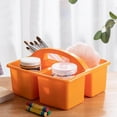 thumbnail image 1 of xinxixnxx Desktop Compartment Caddy Holder Stackable Case Storage Basket Container compartment for Crafts Sewing Dorm Orange, 1 of 9