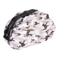 thumbnail image 3 of Mochilas de compras elegantes, plegables, reutilizables, ecológicas, bolsas de comestibles para compras, viajes, camuflaje gris, 3 of 10