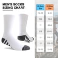 thumbnail image 6 of DIFFYBOX Mens Cushioned Athletic Crew Socks, 5 Pairs Moisture Wicking Breathable Work Hiking Running Socks for Men Size 10-13 & 13-15, 6 of 7