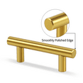thumbnail image 2 of Cabinet Handles Gold Cabinet Pulls and Knobs, 2.5-Inch Modern Dresser Drawer Handles for Kitchen Cupboard, Bathroom, Vanity, Dresser Cabinet Drawer Door Hardware Replacement (25 Pack, Gold), 2 of 6