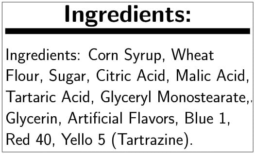 Sour Punch Twists 4 Flavors Candy, 2.59 Pound Jar -- 6 per Case.