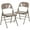 Beige, variant on Flash Furniture 2 Pack HERCULES Series Triple Braced & Double Hinged Black Metal Folding Chair