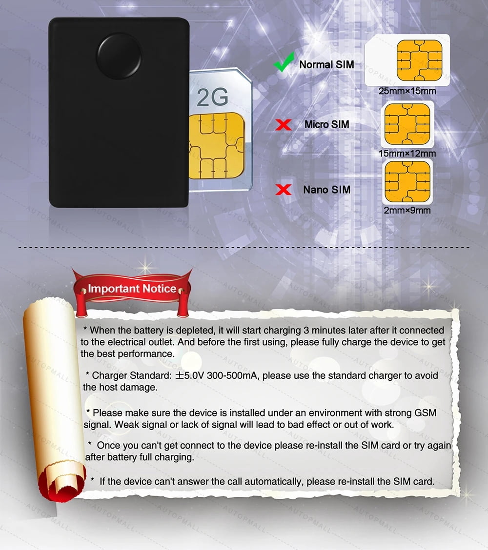 Mini Spy N9 Audio Monitor Listening Surveillance GPS Tracker Listening Audio Surveillance Device