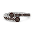 thumbnail image 2 of Classic 0.52 Cts Garnet 925 Sterling Silver Split Shank Bridal Women Mother's Day Gift Ring, 2 of 3
