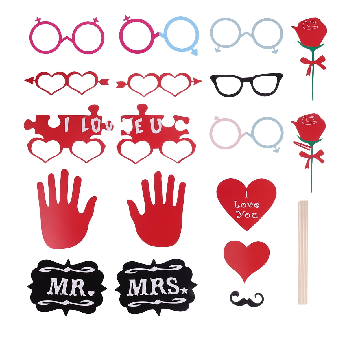 birthday party photo props wedding decorations Style 1 Wedding Photo Booth Props new design 2015 attached to the stick NO DIY required only from USASales Seller birthday party photo props wedding decorations Style 1 Wedding Photo Booth Props new design 2015 attached to the stick NO DIY required only from USASales Seller
