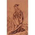 thumbnail image 2 of Louis Candide Boulanger 13x18 Gold Ornate Wood Frame and Double Matted Museum Art Print Titled - Figure of Saint in the Taste of the 16th Century (1806 - 1867), 2 of 4