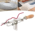 thumbnail image 2 of Dwellnix Tufting Tool Manual Tufting Carpet Tool Stainless Steel Wood Adjustable Silver, 2 of 7