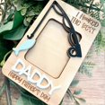 thumbnail image 2 of Personalized Dad Car Photo Frame Visor Clip, Custom Name I hooked the best Father's Day Gift Visor Clip, Fridge Photo Magnet, Wallet Size Photo Frame, 2 of 5