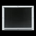 thumbnail image 4 of Fits 16x12 and 12x16 Duct Opening | Aluminum Eggcrate Return Air Grille | Low Noise & High Air Flow, Rust Proof Vent Cover Grill for Sidewall & Ceiling | White | Outer Dimensions: 17.75" X 13.75", 4 of 8