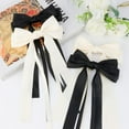 thumbnail image 7 of 4PCS Hair Bows for Women Girls Silky Bow Hair Ribbon Clips with Long Tail Alligator Metal Clips Hair Bows, 7 of 7