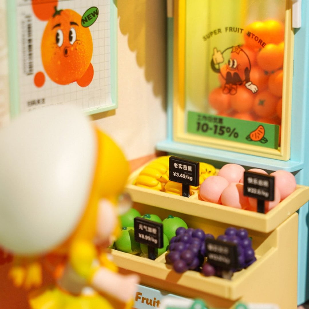 Rolife Building Model Kit Super Creator Super Fruit Store Plastic DIY Miniature House Kit DW003