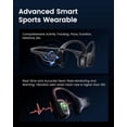 thumbnail image 3 of Restored mojawa HaptiFit Terra Advanced Smart Sports Wearable, Open Ear Bluetooth Bone Conduction Headphones with Mic and 32GB MP3, Waterproof Wireless Earphones for Workouts, Swimming and Running (Refurbished), 3 of 6