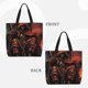thumbnail image 2 of Balery Dark Skull King Throne Bolsa de Mano para Mujeres con Cremallera, Bolsa de Gimnasio con Compartimentos, Bolsa para Laptop, Bolsa para Trabajo, 2 of 7