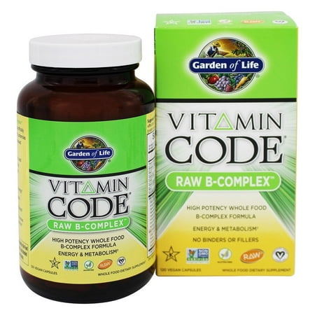 Garden of Life - Vitamin Code Raw B Complex - 120 Vegetarian Capsules ...