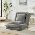 thumbnail image 2 of LIZHOUMIL Convertible Pet Sofa Bed, 65" Chenille Lounger w/ Memory Foam & Pillows, 2 of 9