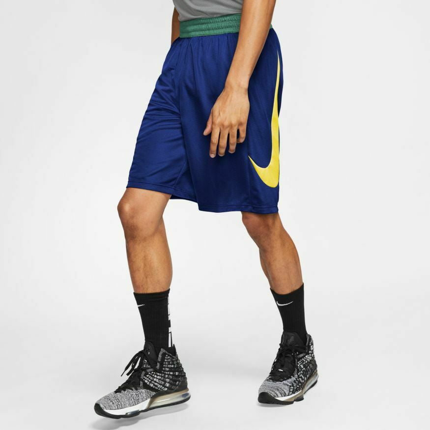 Nike HBR Men's Basketball Shorts CU4327-455 Deep Royal Blue/Yellow Strike -  Walmart.com