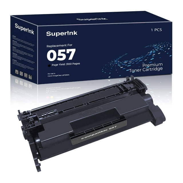 Cartouche de Toner Noir Compatible Canon 057 (avec Puce) par Superink
