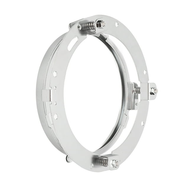 Headlight Mounting Bracket, Vibration Reduction Waterproof Headlamp Ring Adapter Shock Resistant For Motorcycle Silver