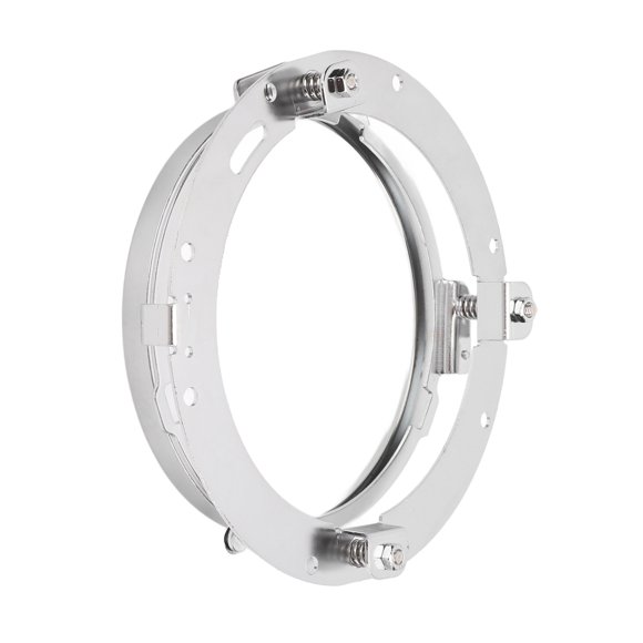 Headlight Mounting Bracket, Vibration Reduction Waterproof Headlamp Ring Adapter Shock Resistant For Motorcycle Silver