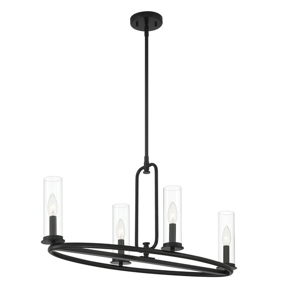 Designers Fountain Hudson Heights 4 Light Matte Black Island Pendant, D268C-IS-MB
