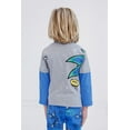 thumbnail image 3 of SEGA Sonic The Hedgehog 2fer T-Shirt and Fleece Jogger Pants Outfit Set Little Kid to Big Kid, 3 of 5