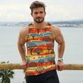 thumbnail image 6 of Disketp Vibrant Autumn Forest Hues Men's Workout Tank Tops Sleeveless Gym Shirt Quick Dry Fitness Bodybuilding Sleeveless T Shirt-Small, 6 of 7