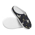 thumbnail image 3 of Fotbe Cartoon Rooster Pattern Women's Fuzzy Curly Fur Memory Foam Loafer Slippers Indoor Outdoor Slippers Winter Home Shoes-40/41, 3 of 7