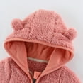 thumbnail image 6 of SILVERCELL Baby Boys Girls Fleece Jacket Winter Warm Zip Up Outwear Infant Hooded Coat with Ear, 6 of 7