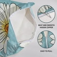 thumbnail image 6 of Spring Daisy Pillow Covers 20x20 Set of 2 Cute Floral Blue Summer Outdoor Decorative Throw Pillows Farmhouse Flower Pillowcases Linen Cushion Case Decor for Home Sofa Couch Bed, 6 of 6