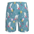 thumbnail image 6 of Naloa Rabbit And Balloon Men's Beach Shorts, Surfing shorts, Swim trunks, Quick Dry Swim Trunks for Surfing Beach Fun -, 6 of 9