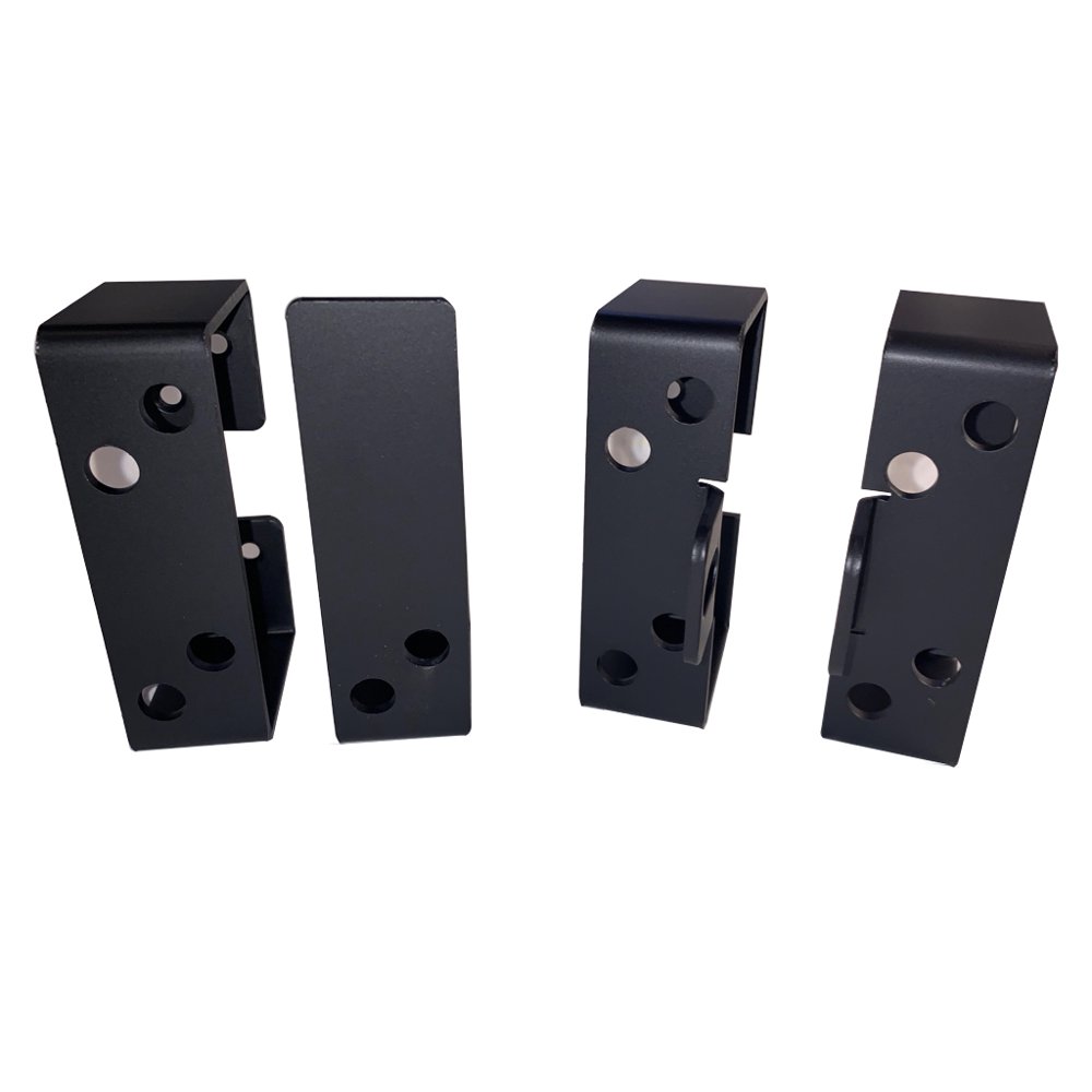 2x4 Security Bar Holder Kit Slim Mount for External Barricade Bars for