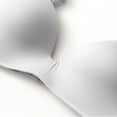 thumbnail image 7 of YWDJ Bras for Women Plus Size Comfy Bras Wirefree Lounge Bras Adjustable Straps Half Cup Push up Seamless Comfortable Bras Padded Comfortable Bras Wrap Bras Gray XL, 7 of 7